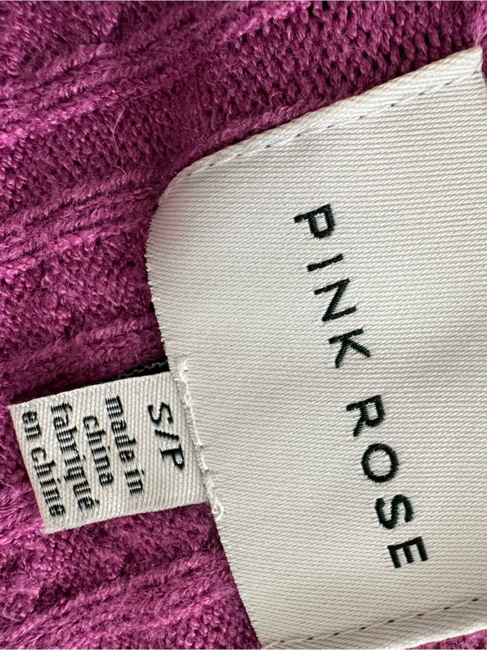 Pink Rose Fuchsia Ribbed Knit Set - Picture 5 of 5